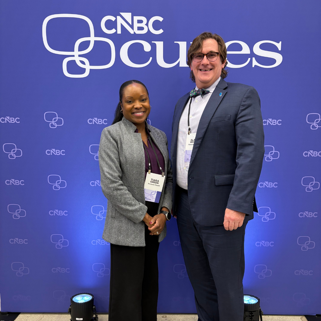 Tiara Green and Alan Wood photo at CNBC Cures Summit 2026